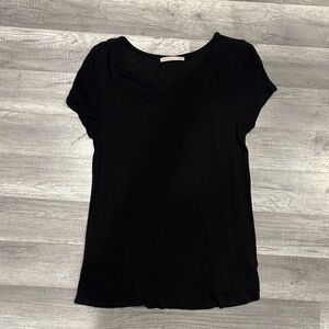 Active Basic Black Short Sleeve Tee